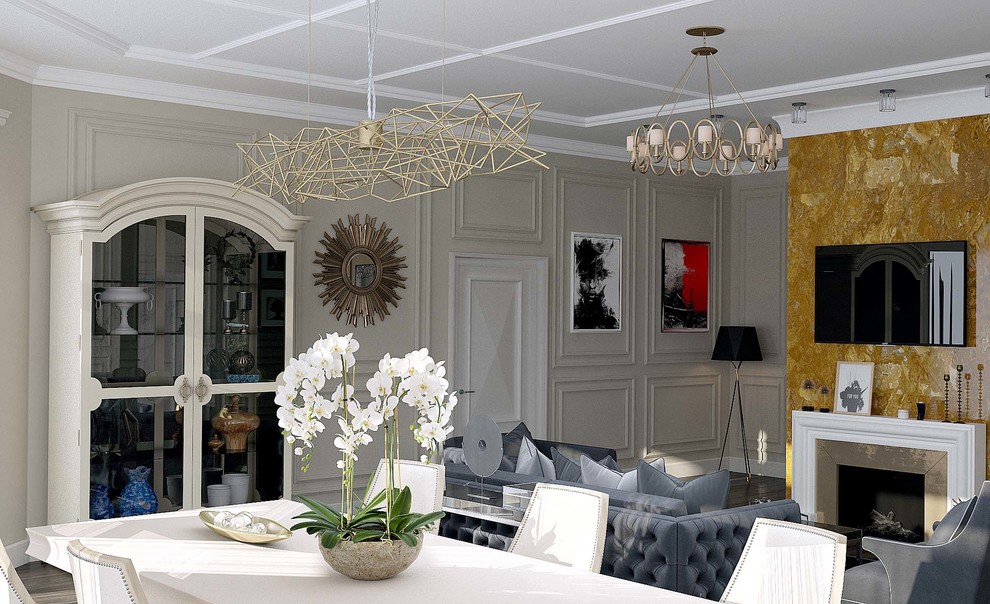 Дизайн проект дома с элементами классики