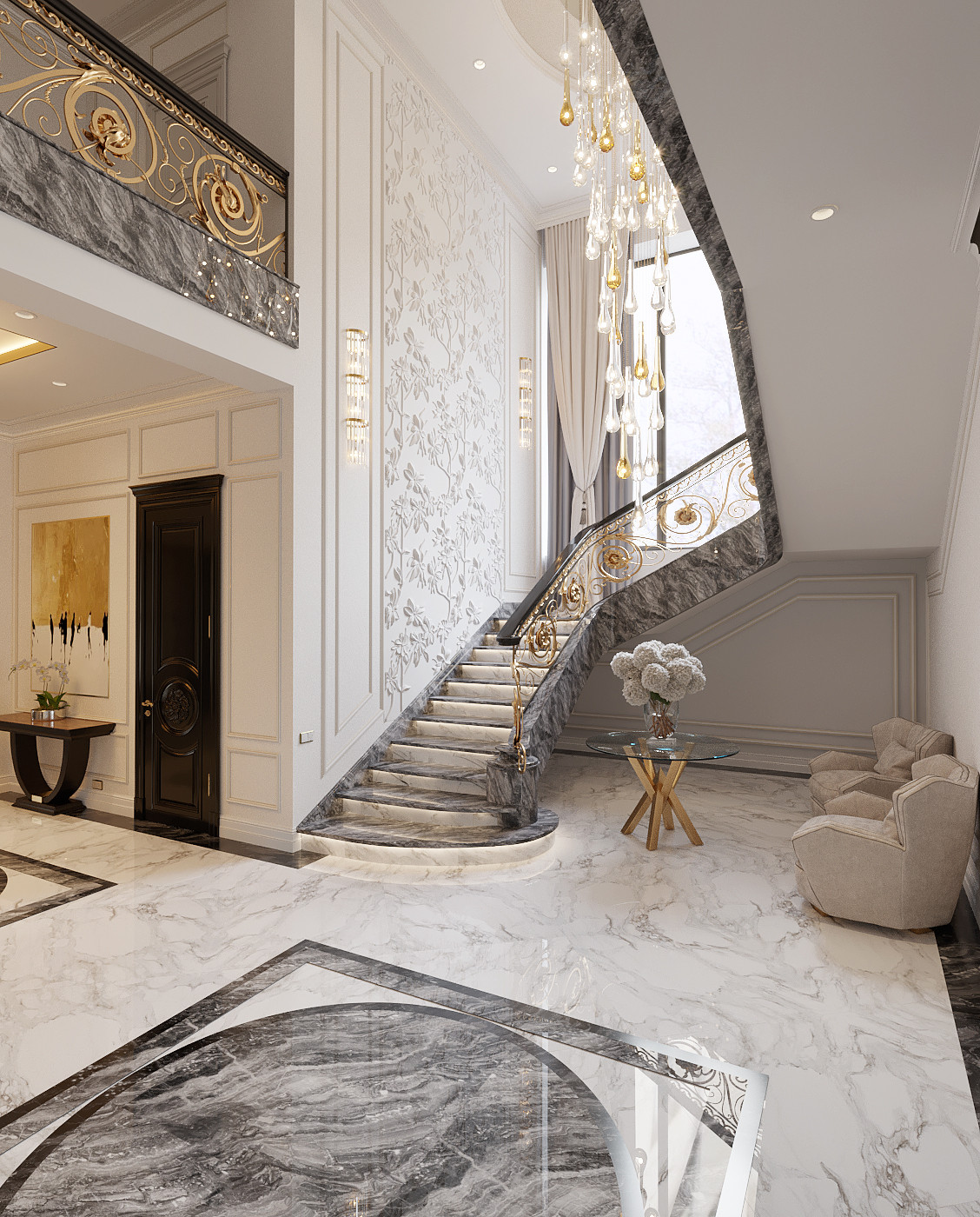 Дизайн Холла в Доме 800 м2 | Luxury Hall Design 800 m2