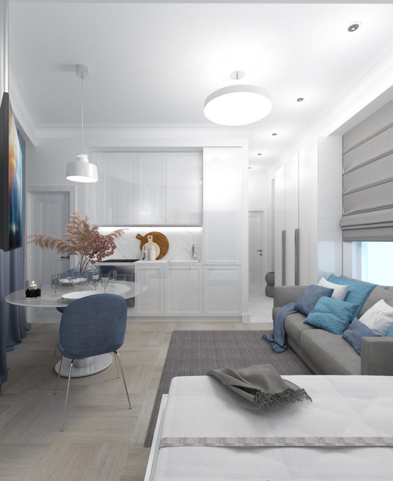 Уютная современная студия в ЖК "Магнолия de luxe"