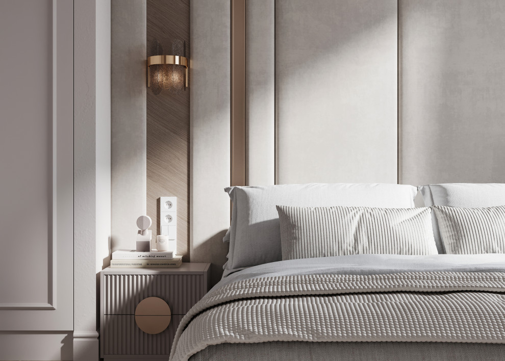 Обложка проекта: Интерьер светлой спальни 13м2