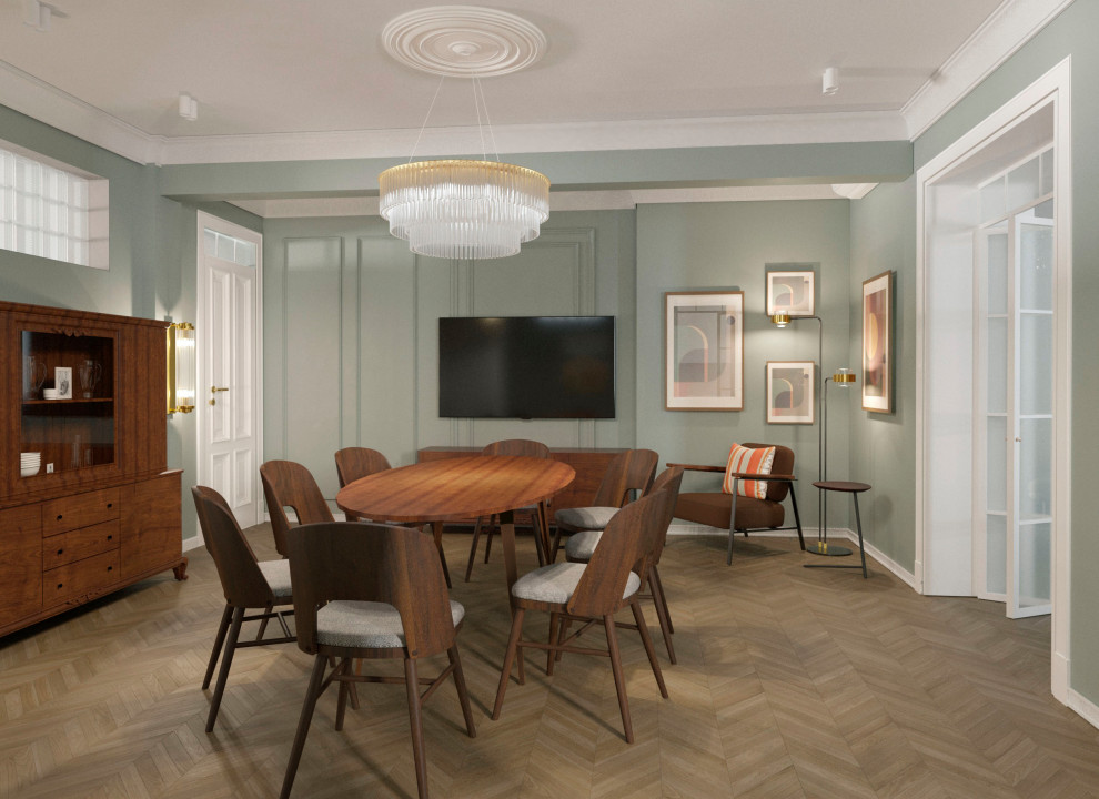 Историческая квартира в Москве, 157 м2