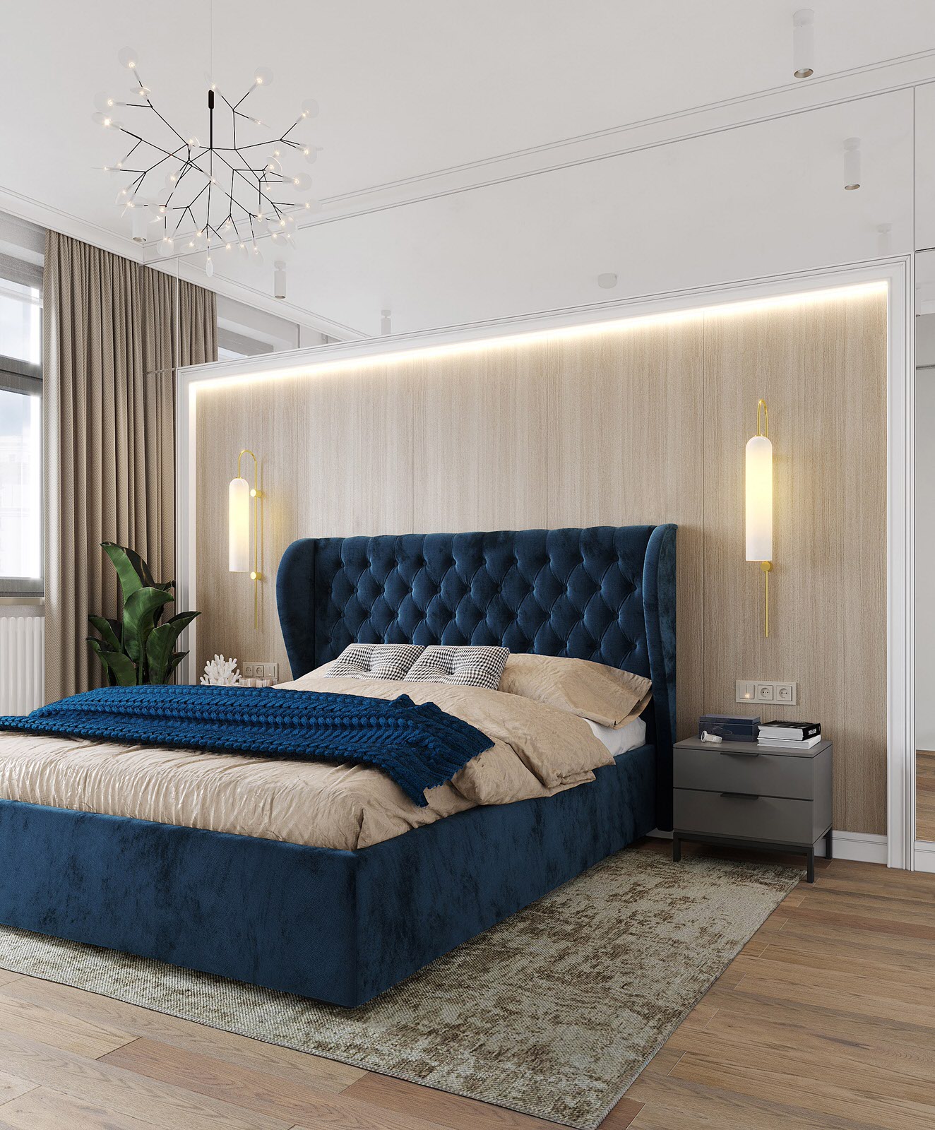 СВЕТЛЫЙ ИНТЕРЬЕР В ЖК ДОНСКОЙ ОЛИМП