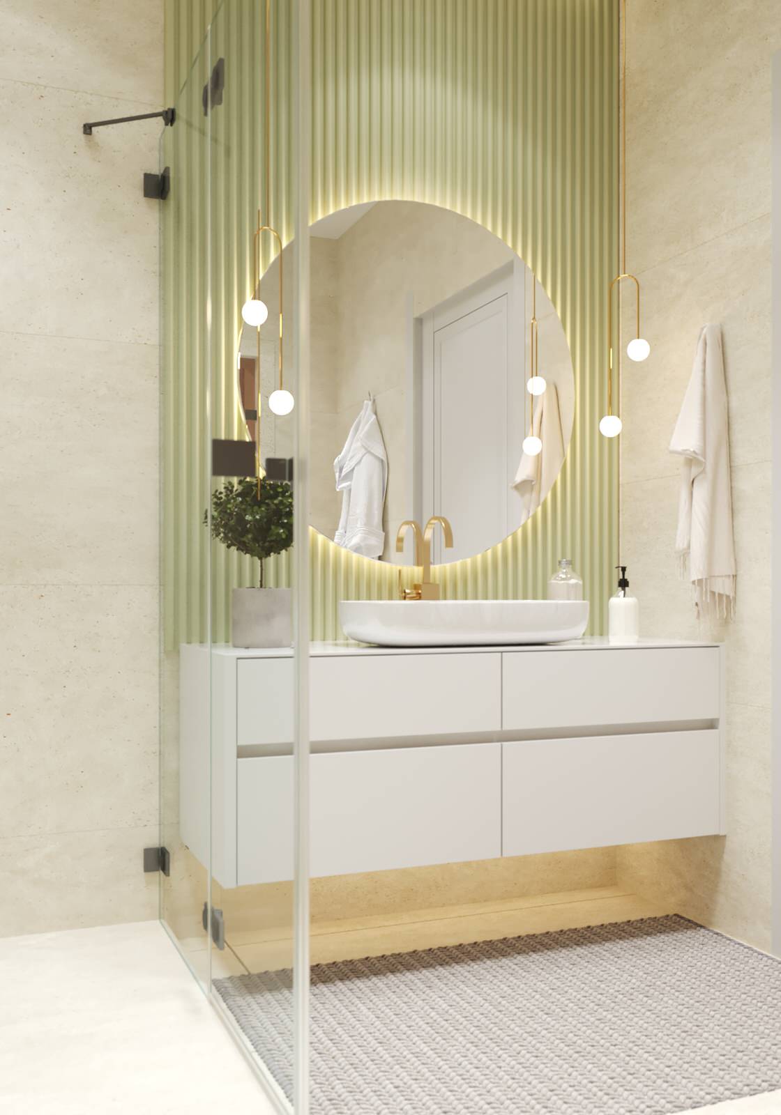 Санузел неоклассика