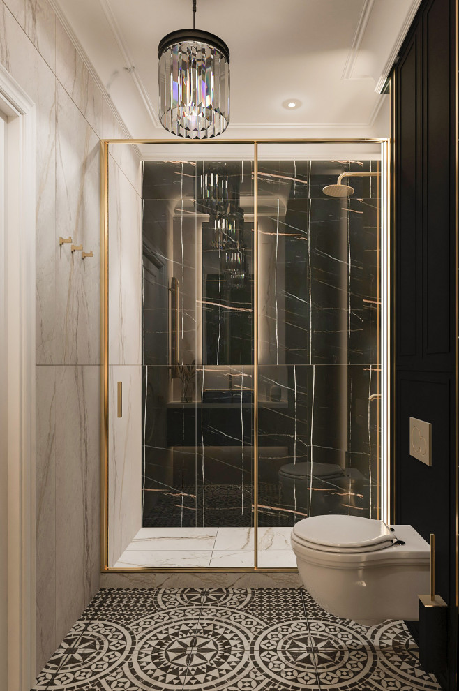 Интерьер мужского санузла . Таунхаус в КП "Образцово"