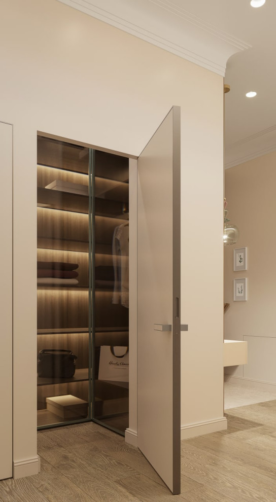 Обложка проекта: Бирюзовый интерьер с вкрапралением дуба