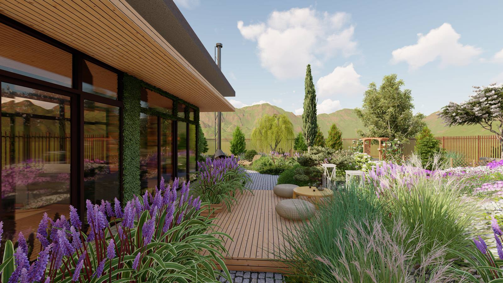 Каменистые устройства на участке 7 соток. "День/Ночь"