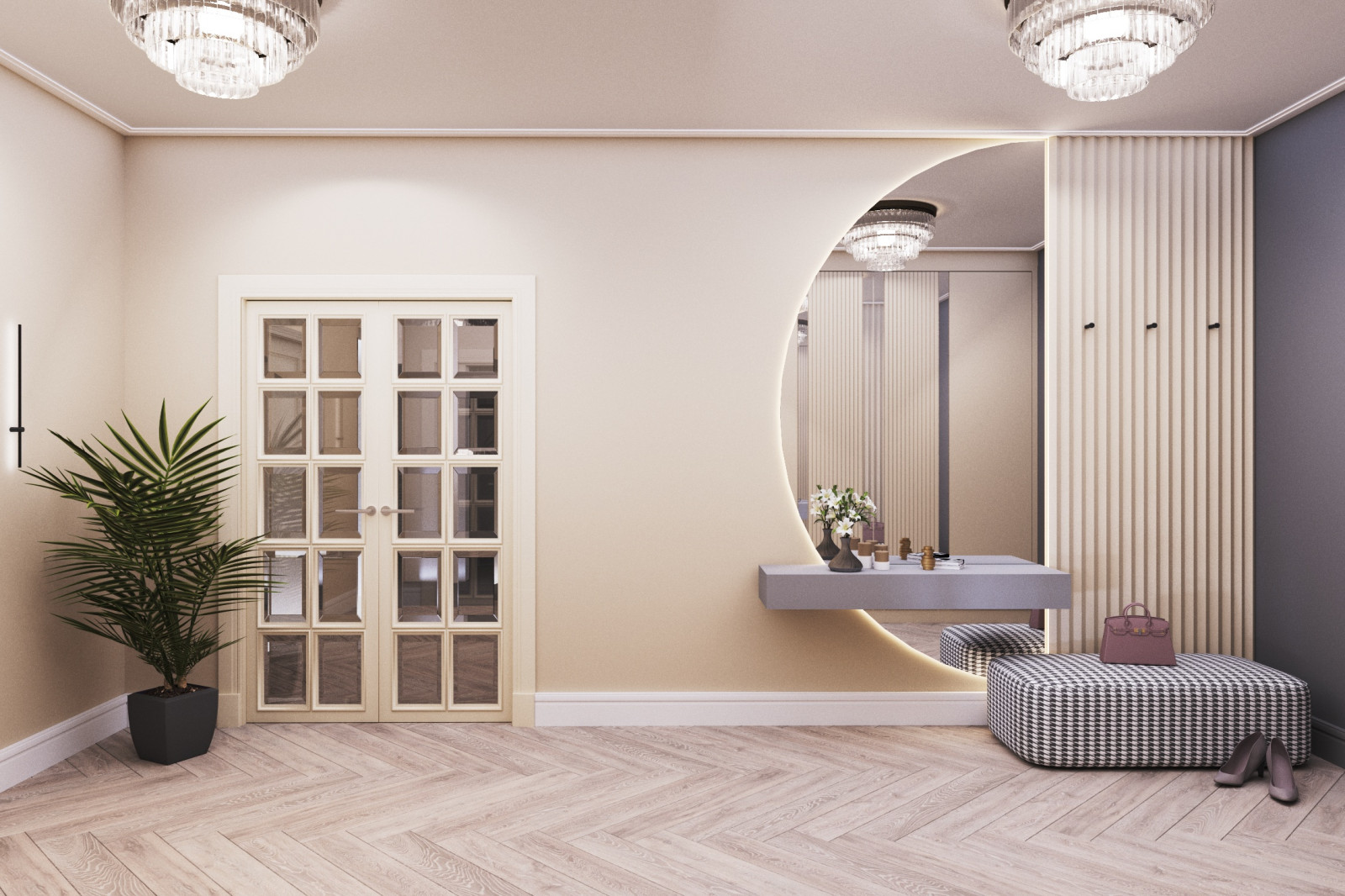 Обложка проекта: Холл прихожая 21,5 м2