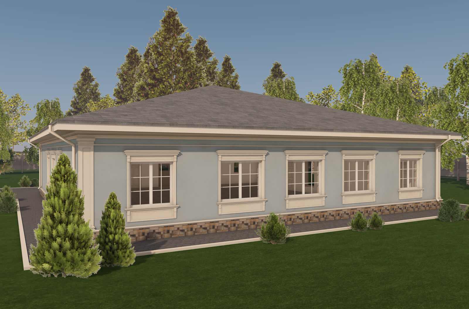 Дизайн фасадов загородных домов