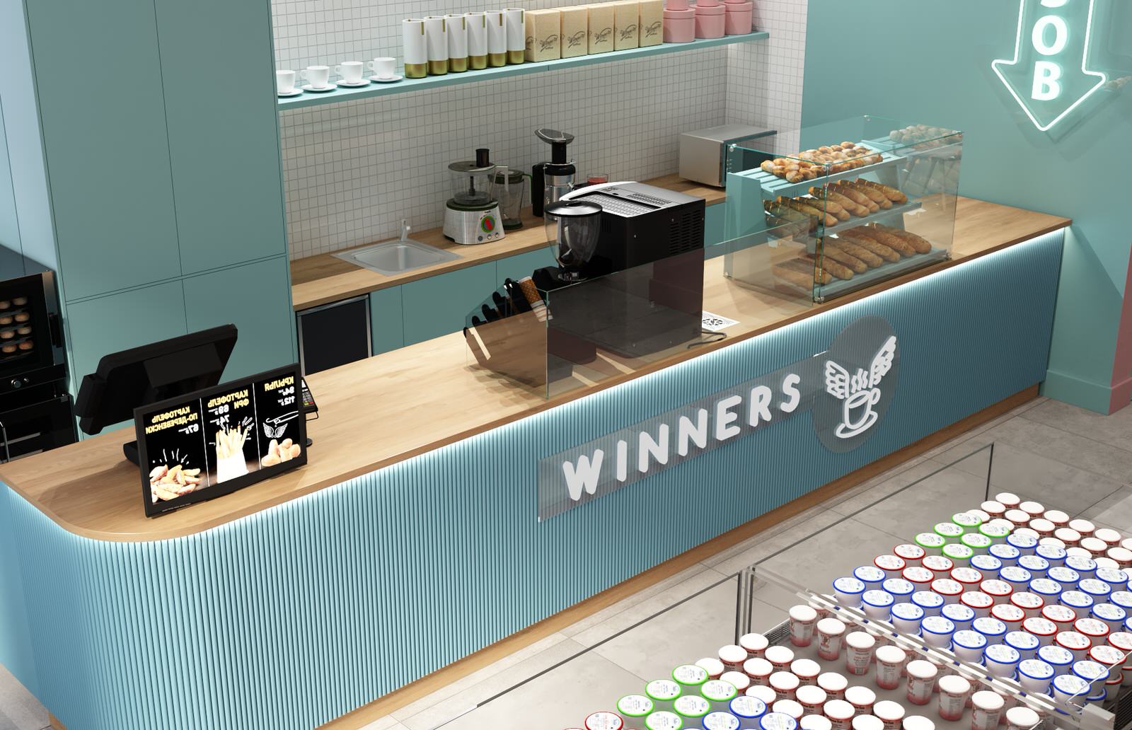 Дизайн проект кафе «Winners»