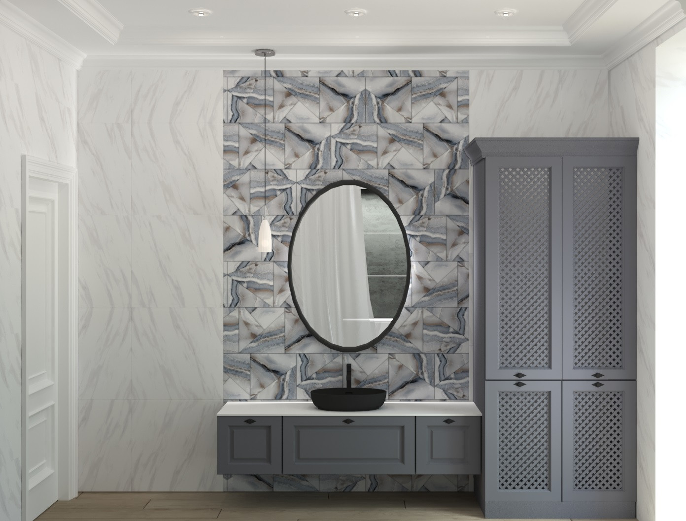 Небольшой частный дом в стиле неоклассика