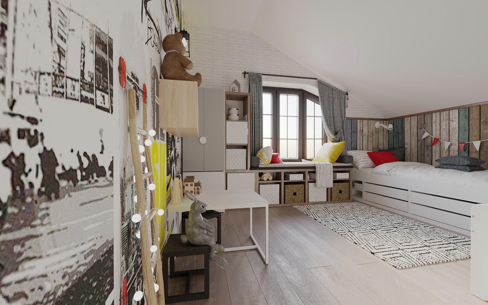 Детская в скандинавском стиле