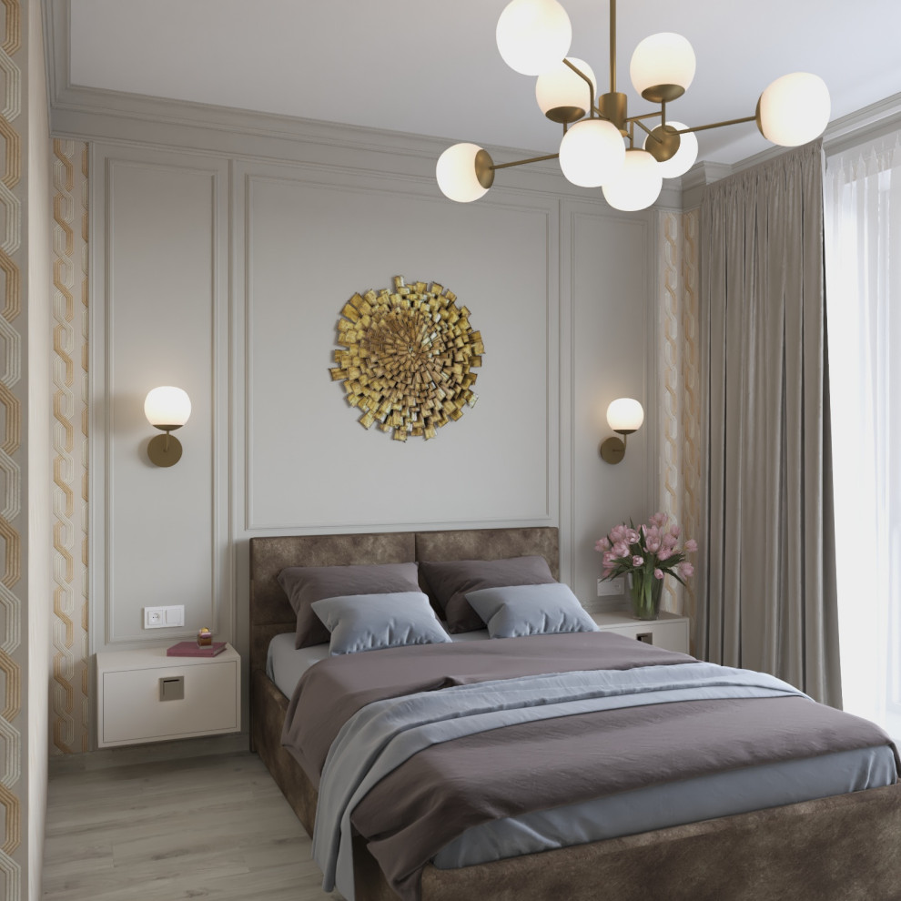 Двухкомнатная квартира в стиле сдержанной неоклассики