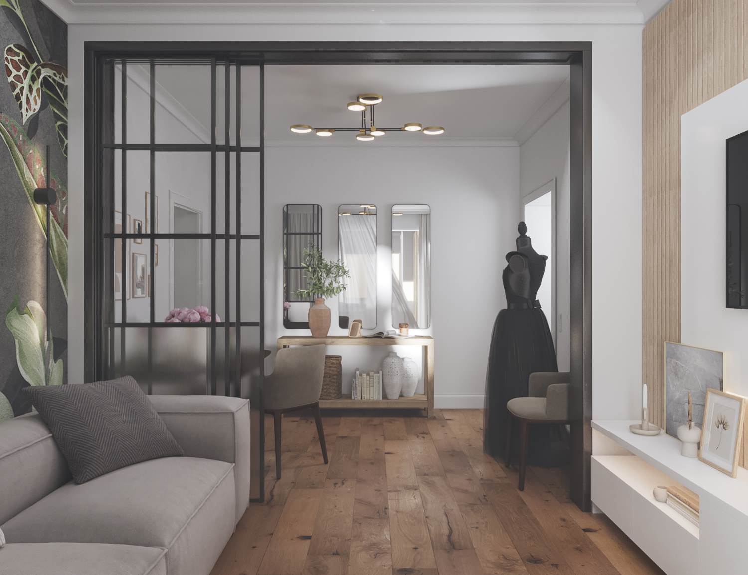 Концепция двухкомнатной квартиры