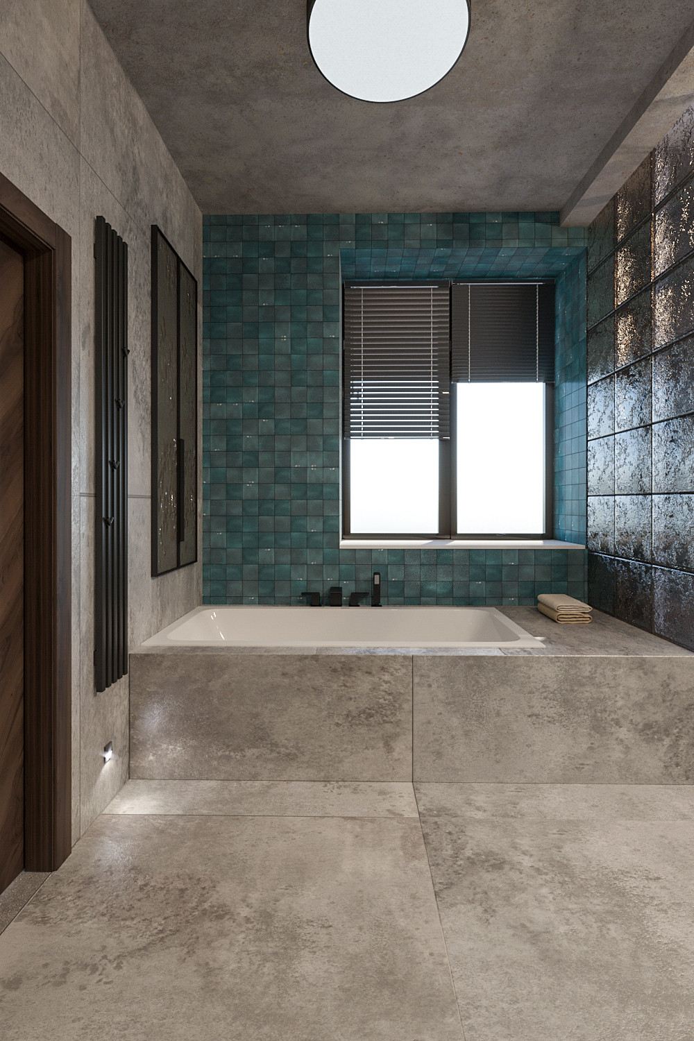 Дом в стиле яркое шале. Ванная2