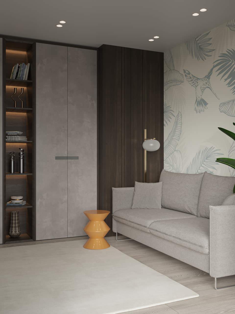 Кабинет в четырекхомнатной квартире в Сочи