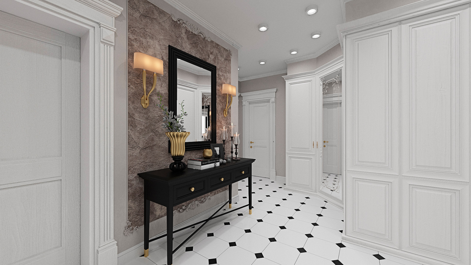 Обложка проекта: коридор современная классика