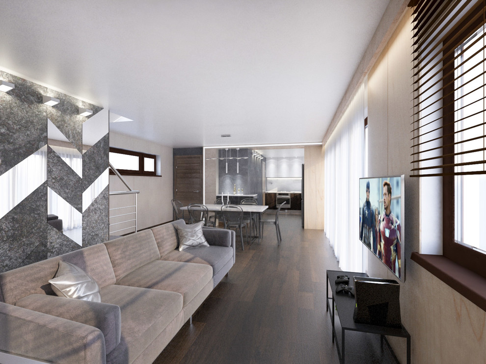 Интерер дома из морских контейнеров