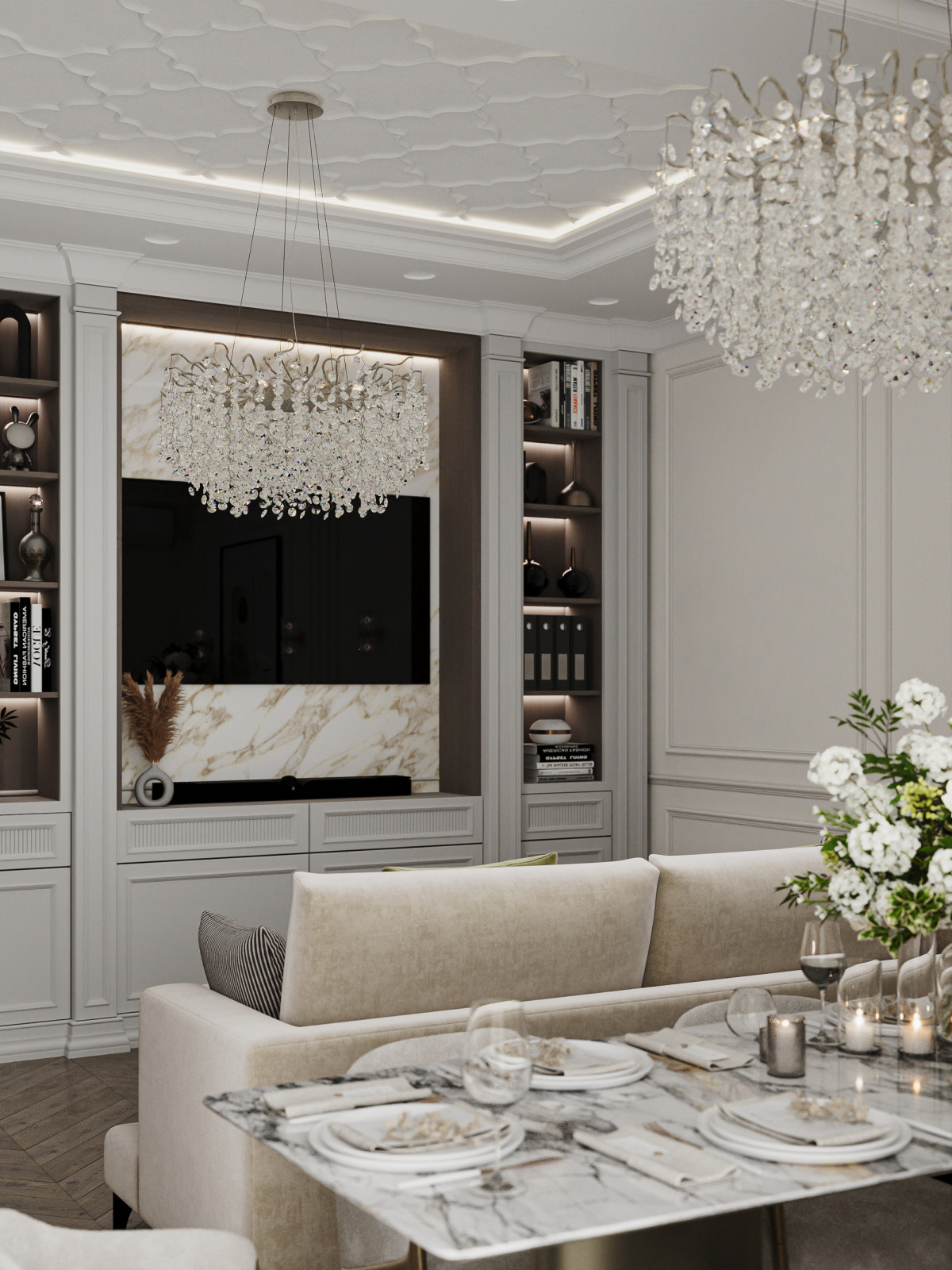Квартира 128 м² в современном стиле