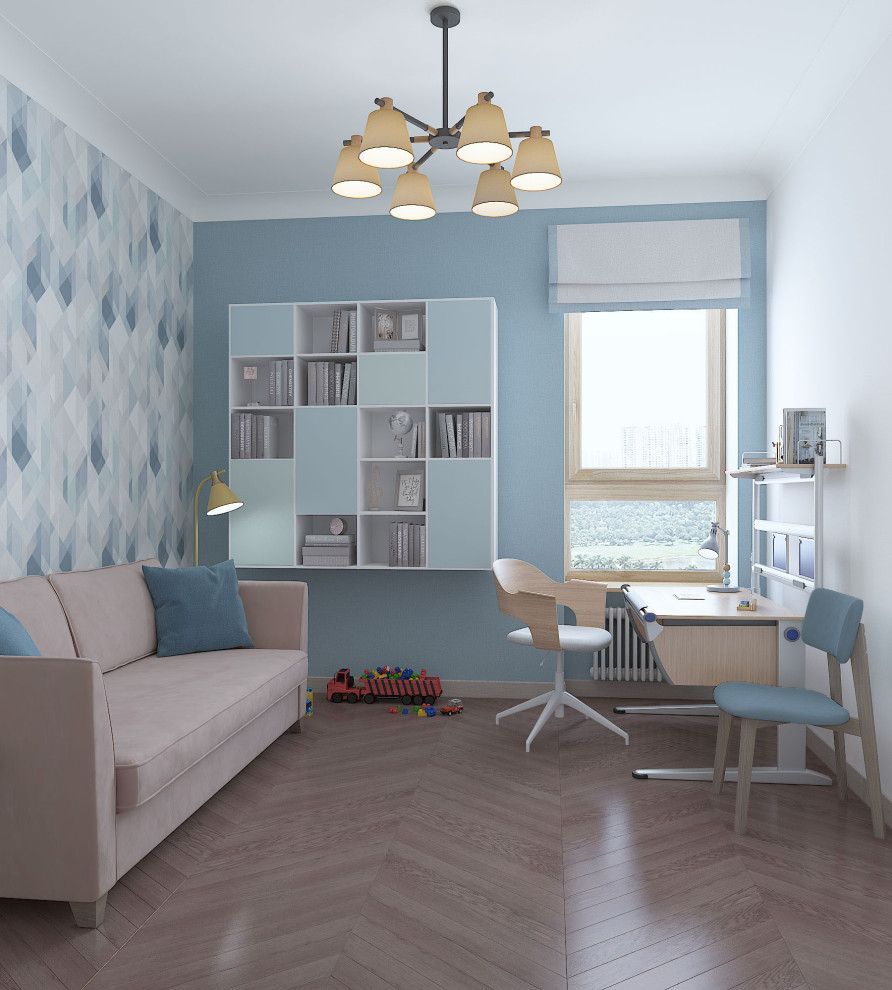 Квартира в пастельных тонах.