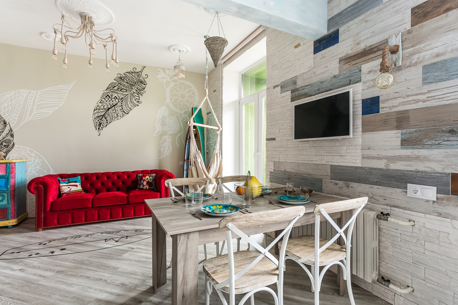 Необычная квартира в стиле Бохо Шик