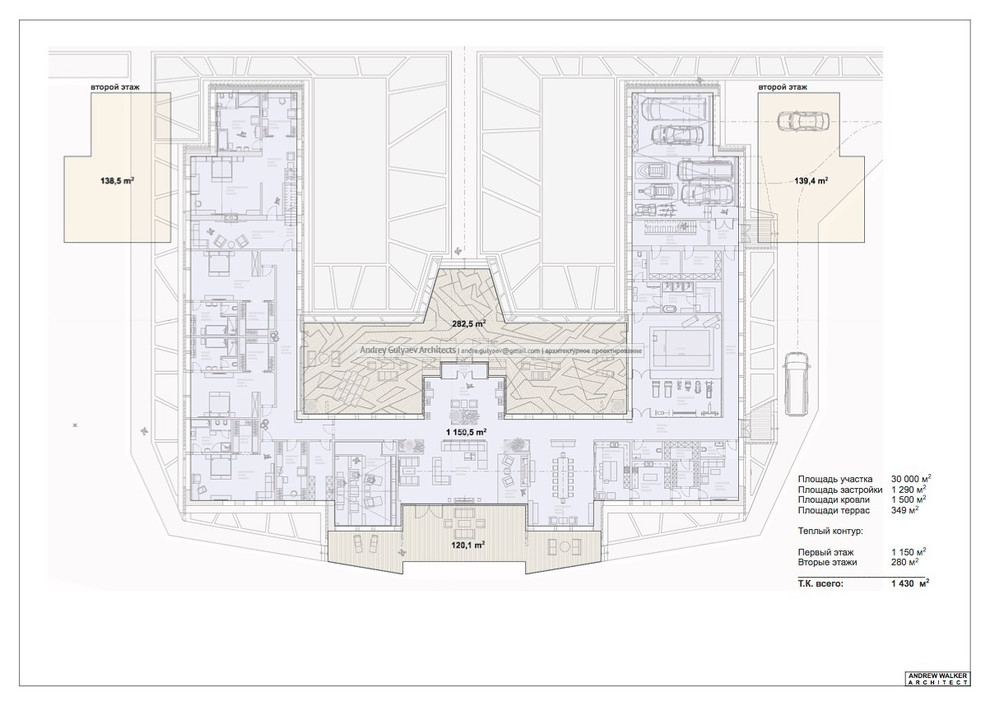 First floor plan, Floor-space
