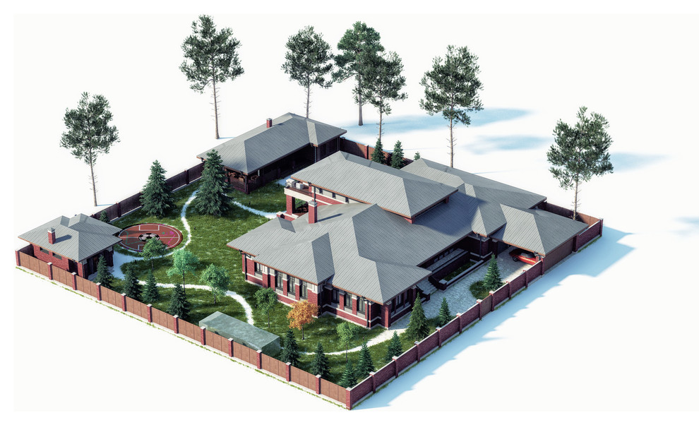 Индивидуальный жилой дом в деревне Черная Речка