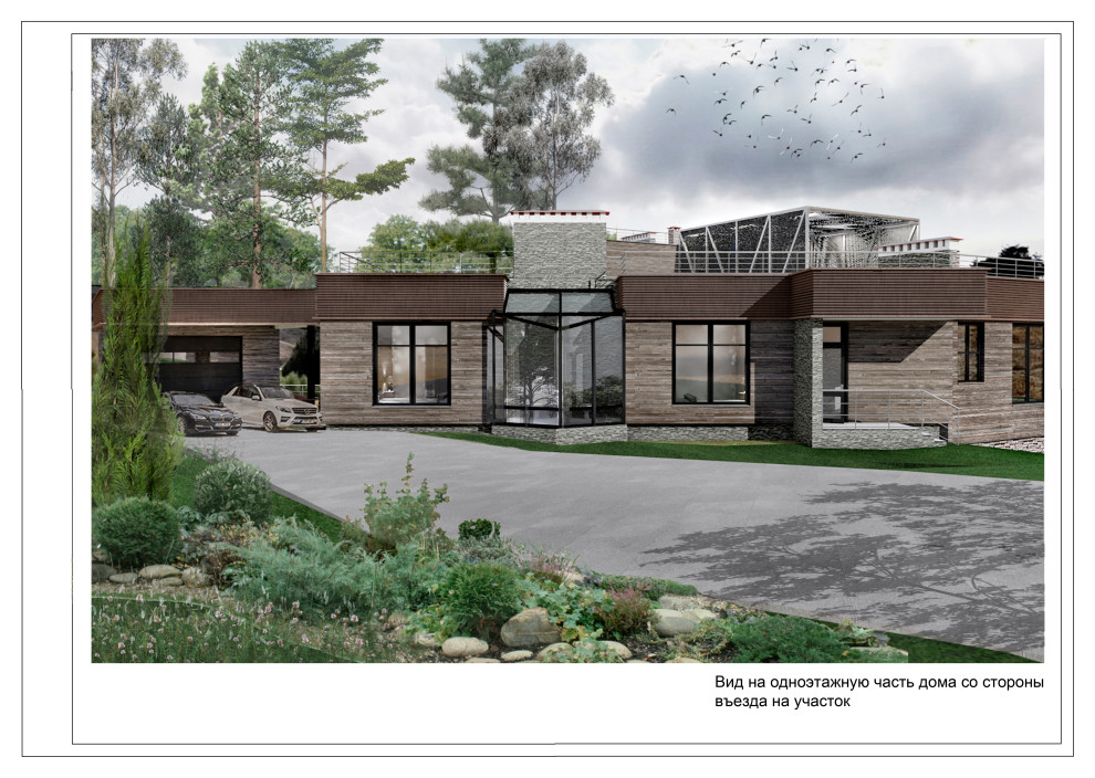 Жилой дом с эксплуатируемой кровлей в посёлке Велегож Парк Престиж