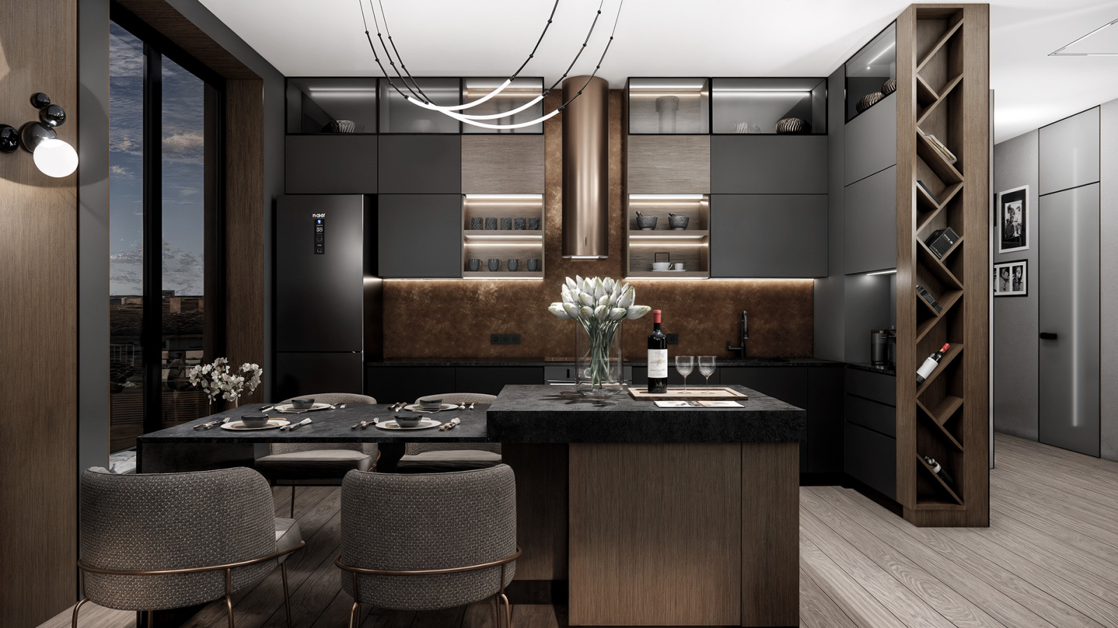 Варианты концепции дизайн-проекта квартиры