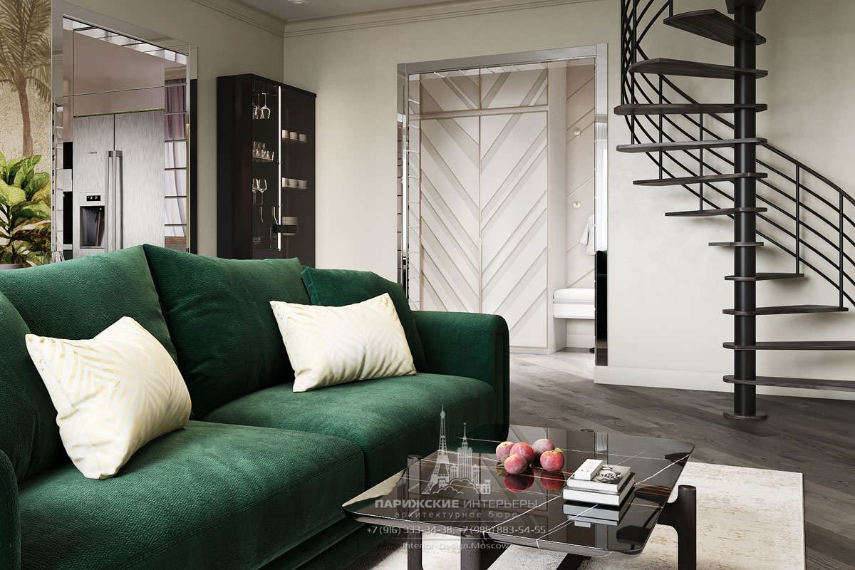 Дизайн двухуровневой квартиры для семьи с тремя детьми