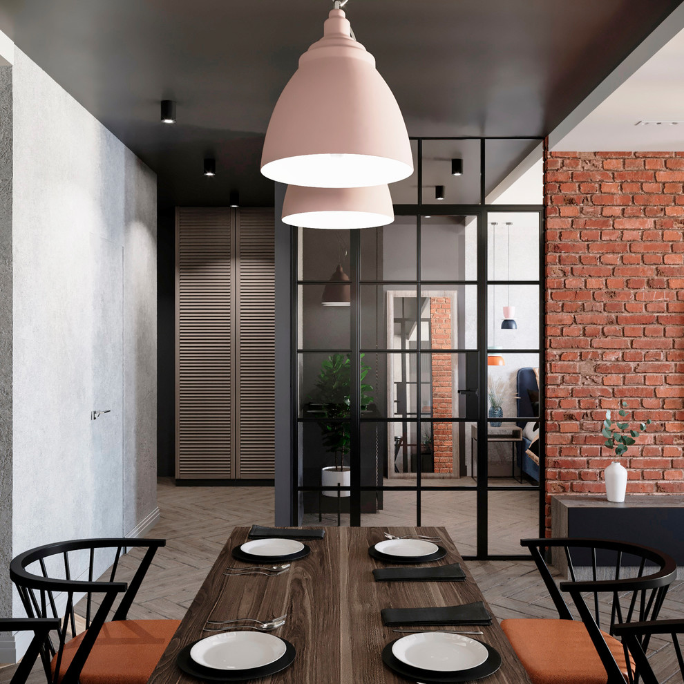 Кухня-гостиная в стиле лофт