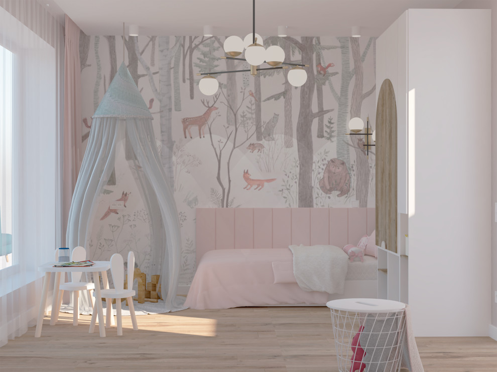 Варианты визуализации детской для девочки