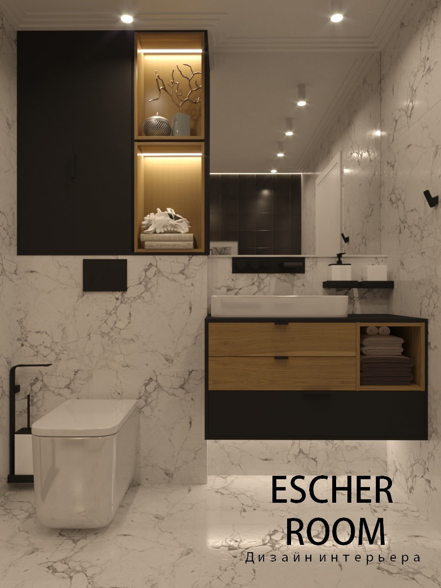 Обложка проекта: Ванная в мраморе