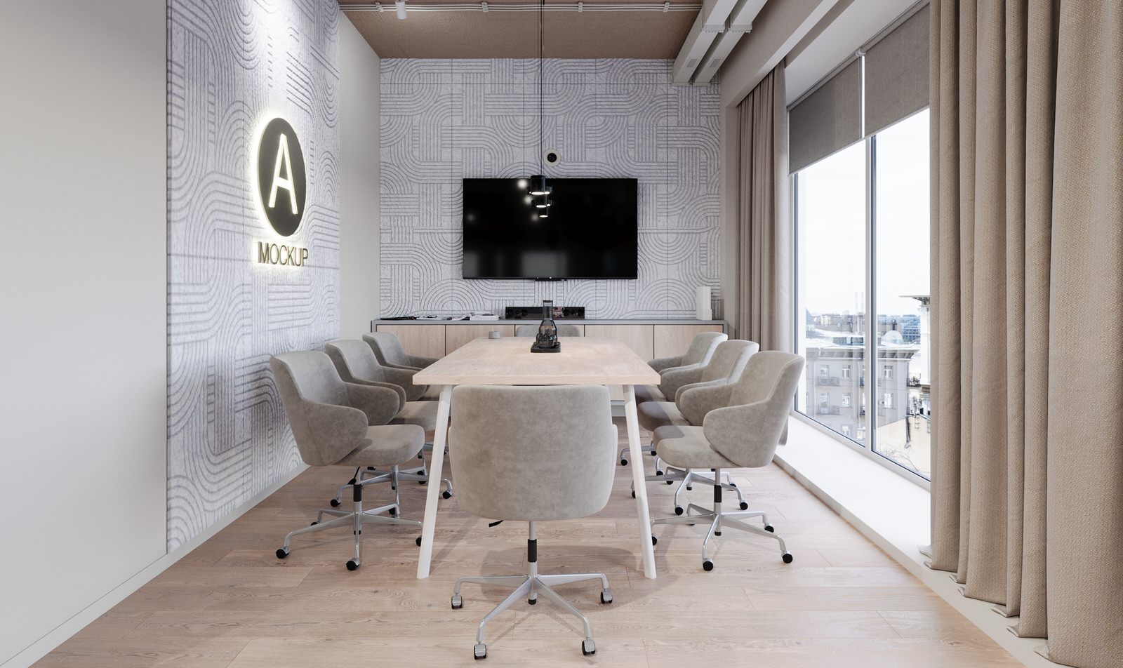 Визуализация офисного помещения