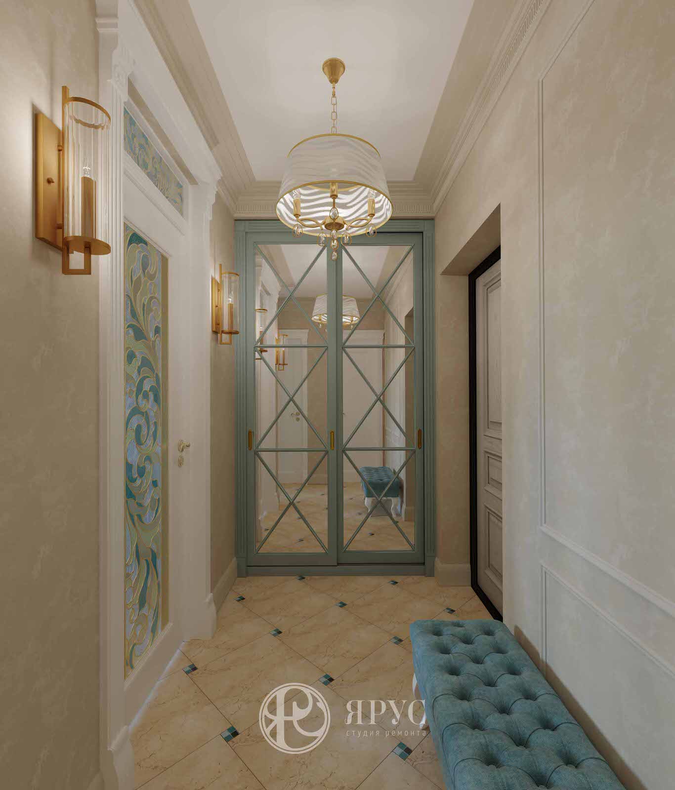 Обложка проекта: Дизайн-проект однокомнатной квартиры