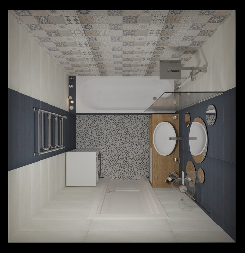 Дизайн ванной комнаты проект "И"