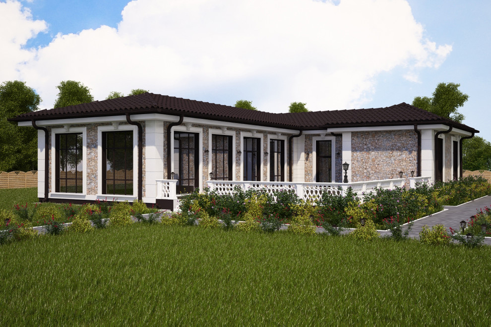 Визуализация бани в стиле модерн