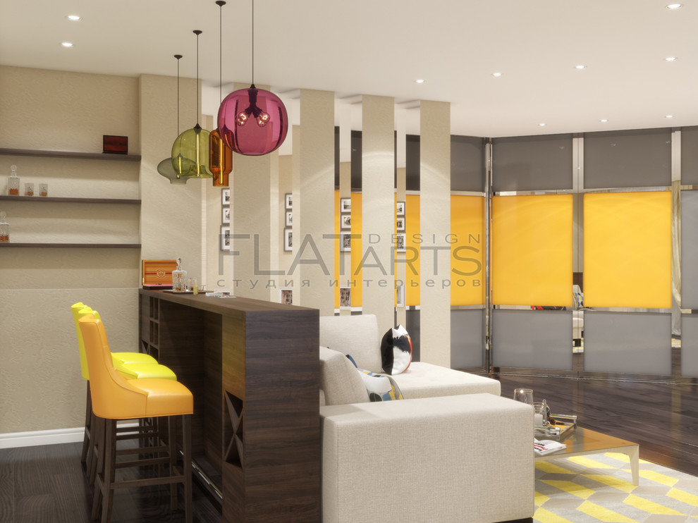 Дизайн 3-ной квартиры в современном, с элементами эко-стиля