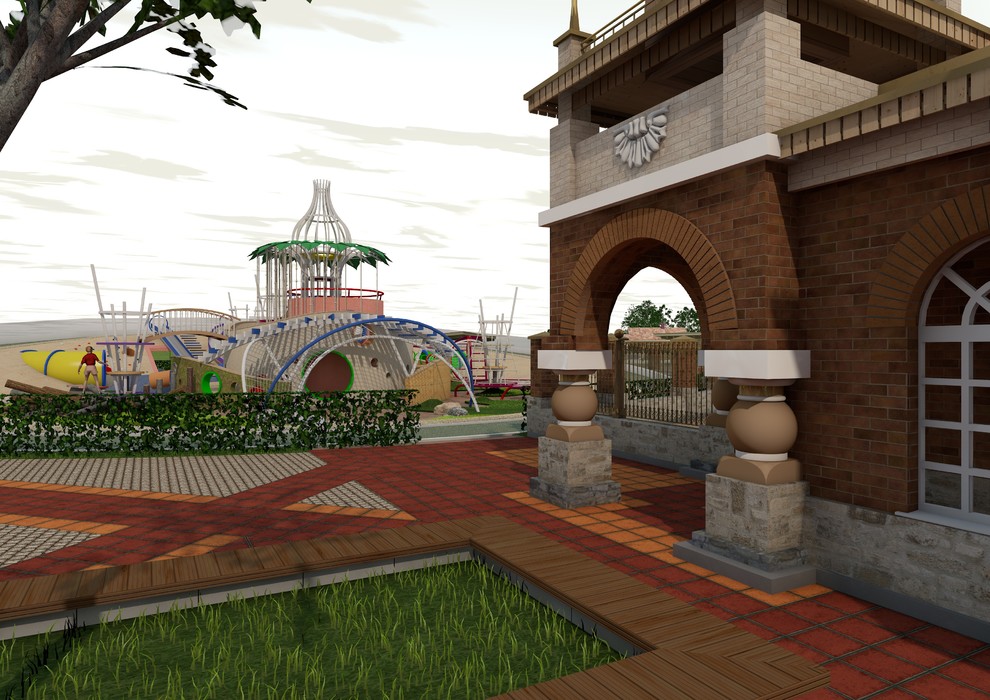 Проект Реконструкции ЦПКиО с эксклюзивной детской игровой площадкой. 2017г.