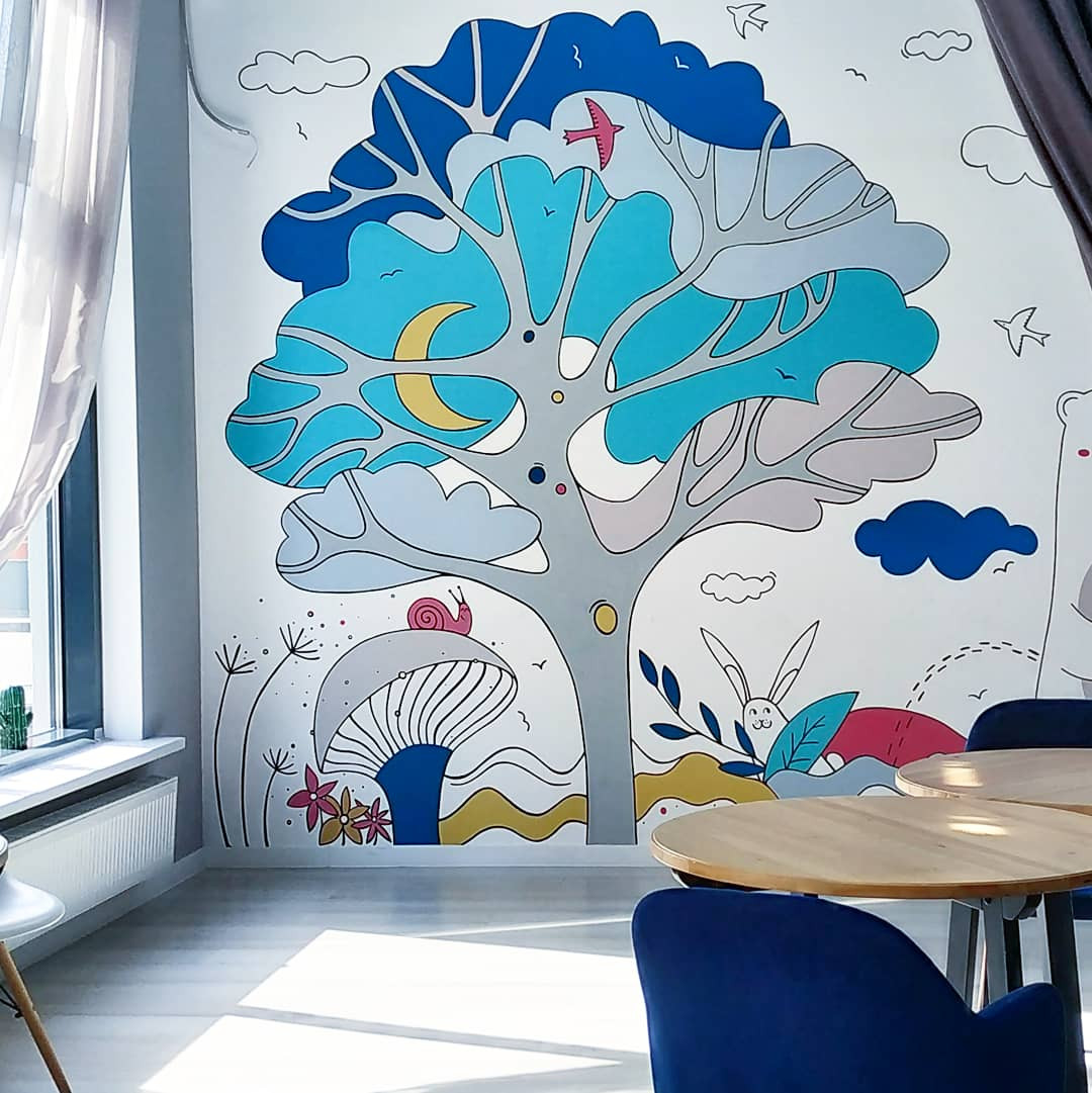 Обложка проекта: роспись в детском лофте