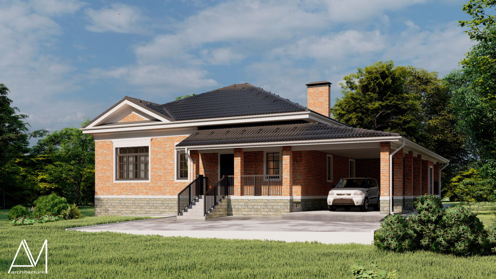 Обложка проекта: Дом в пригороде