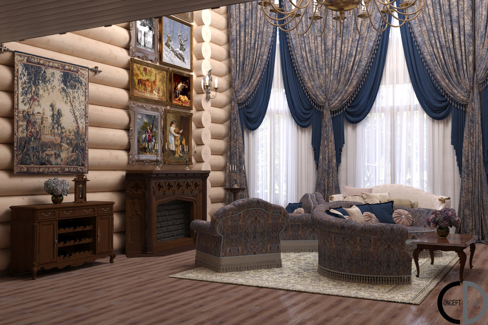 Обложка проекта: Готика в доме из бруса