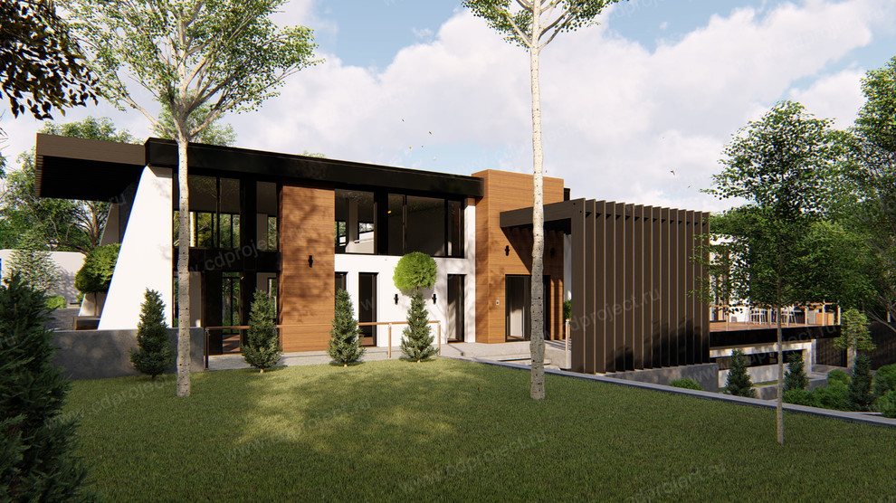 Проект дома в стиле Хай-тек