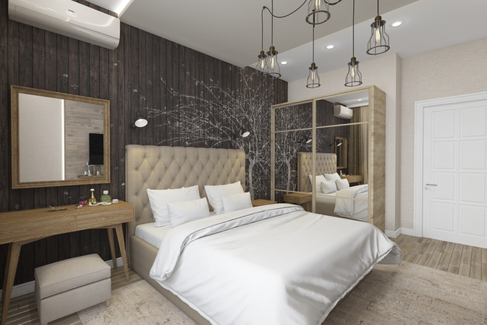 Дизайн спальни квартиры в ЖК "Аврора-парк", г.Краснодар