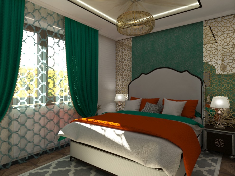 Спальня в стиле "Арабская неоклассика"