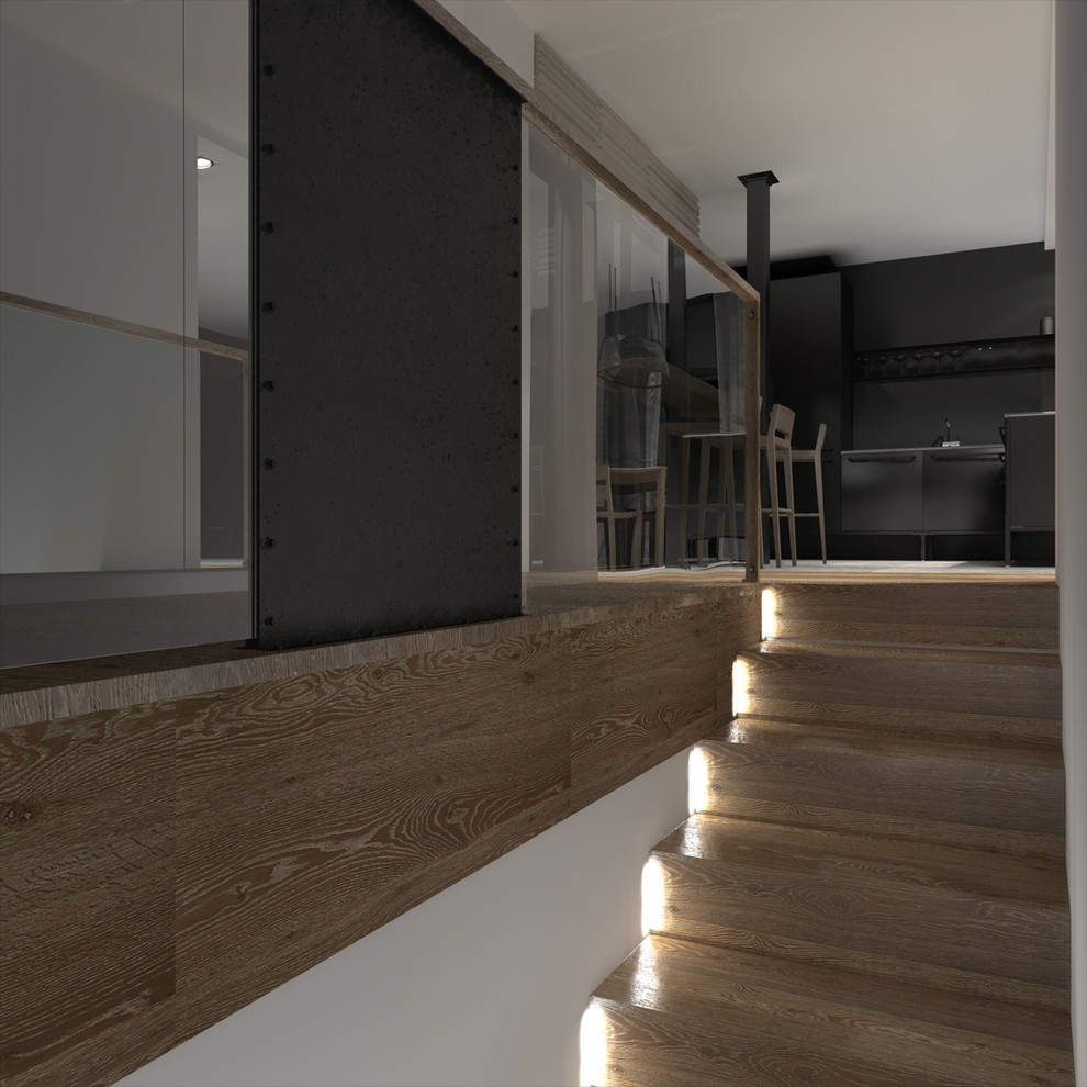 Дом из четырех 40-ft HC морских контейнеров. Интерьер