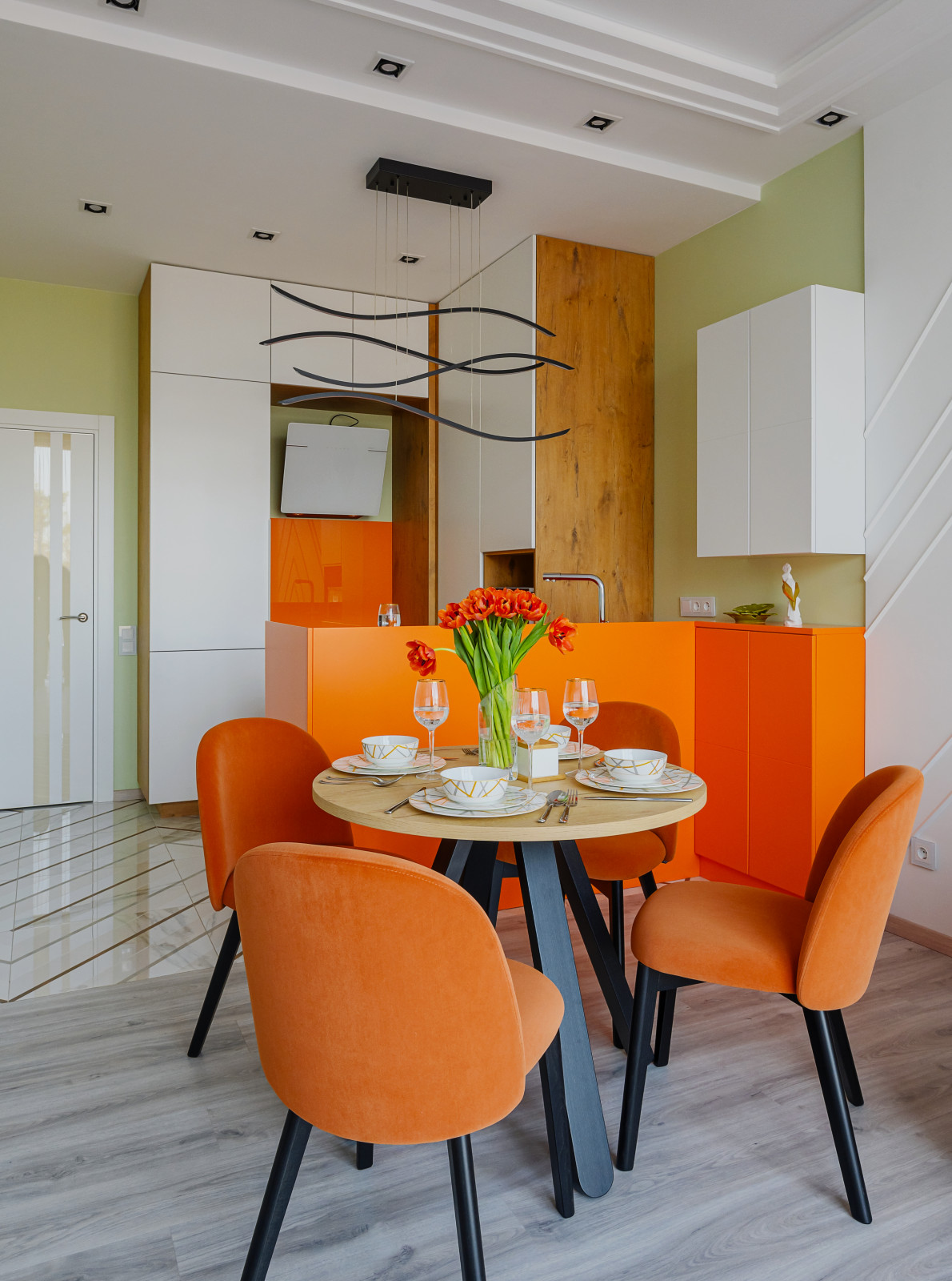 Интерьер в современном стиле ЖК «Раушен-престиж», г. Светлогорск