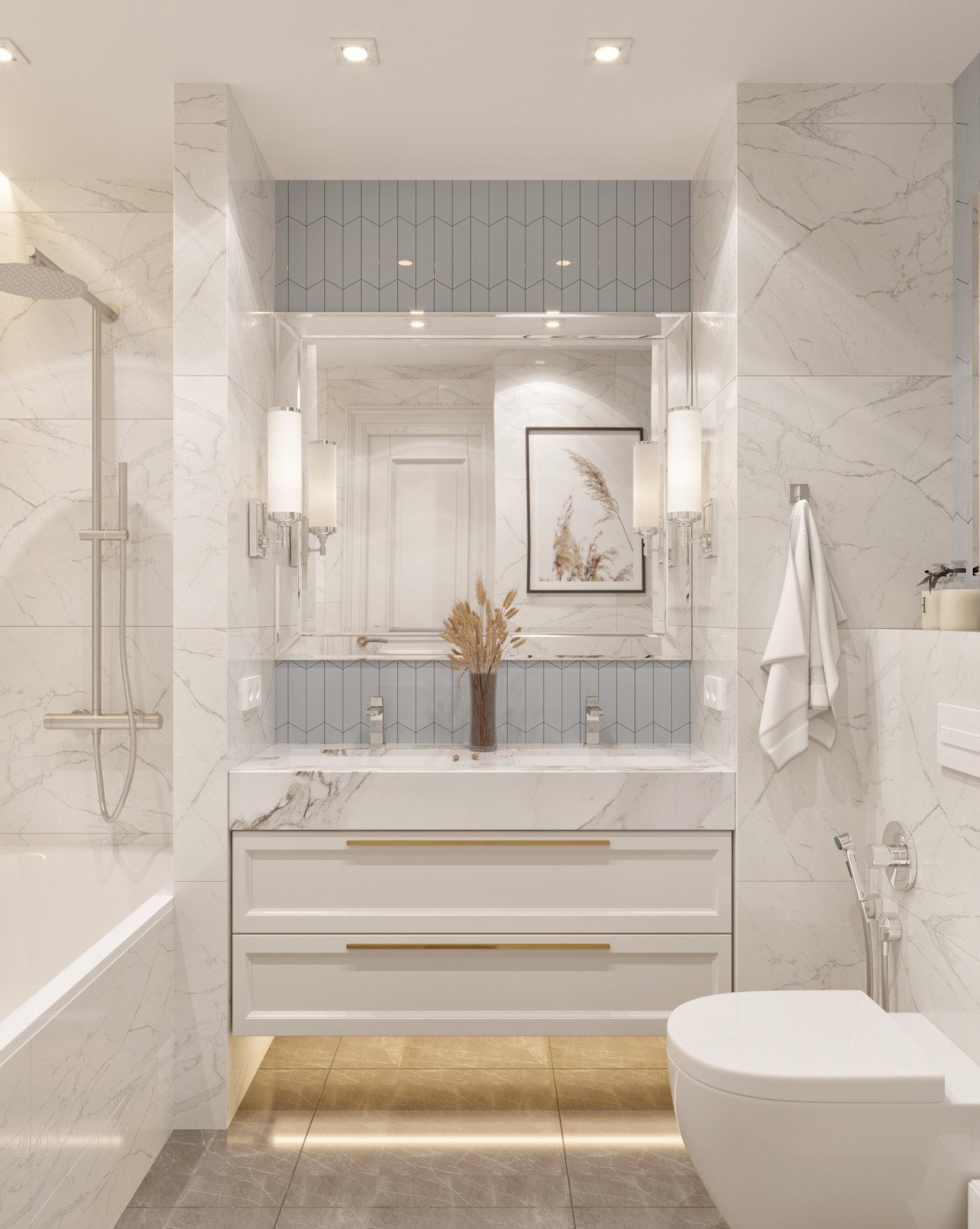 Дизайн проект квартиры в Москве в современном стиле