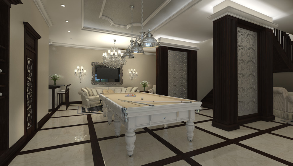 Обложка проекта: Бильярдный зал в загородной резиденции