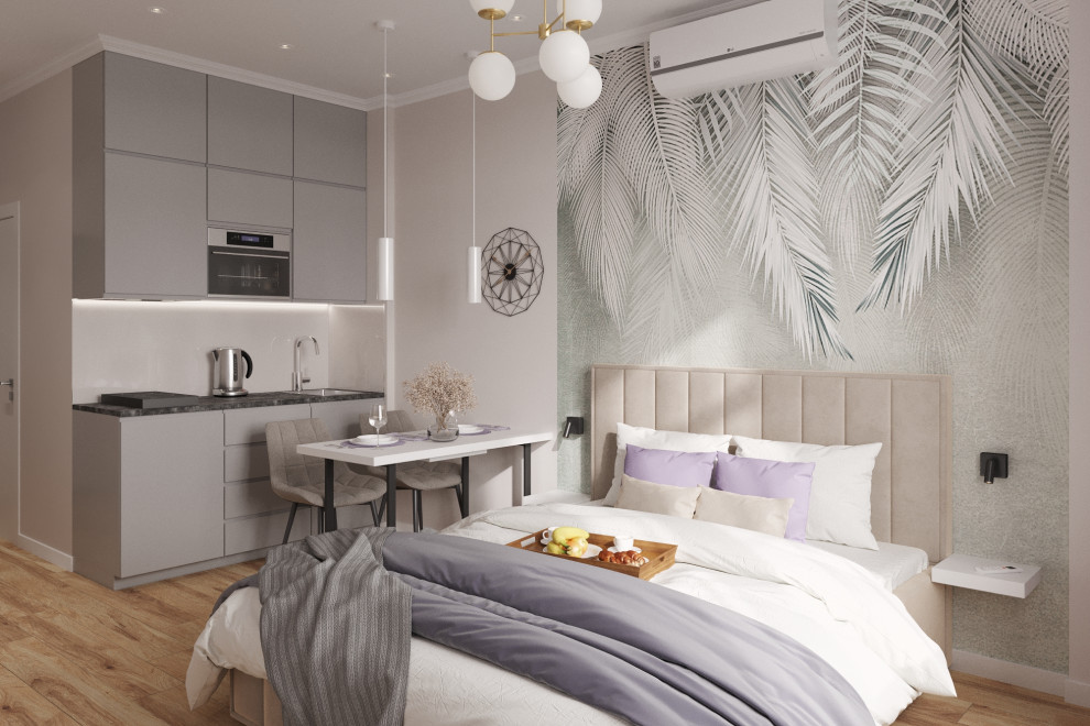 Обложка проекта: Проект студии 25м2 в ЖК Курортный