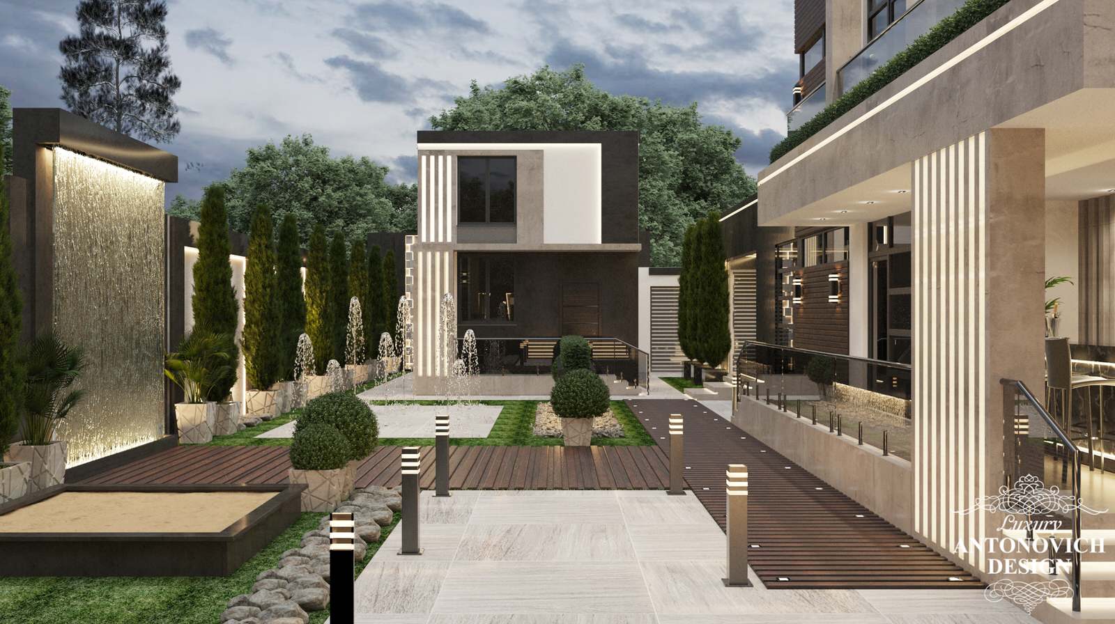 Дизайн-проект экстерьера современного дома